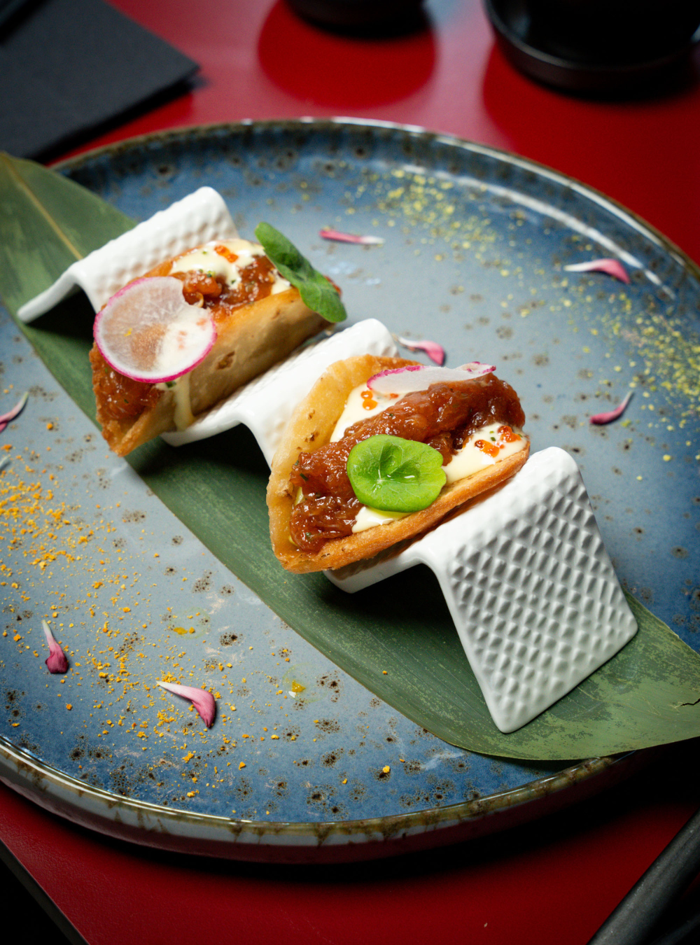 Salmon Takos (2 pieces)